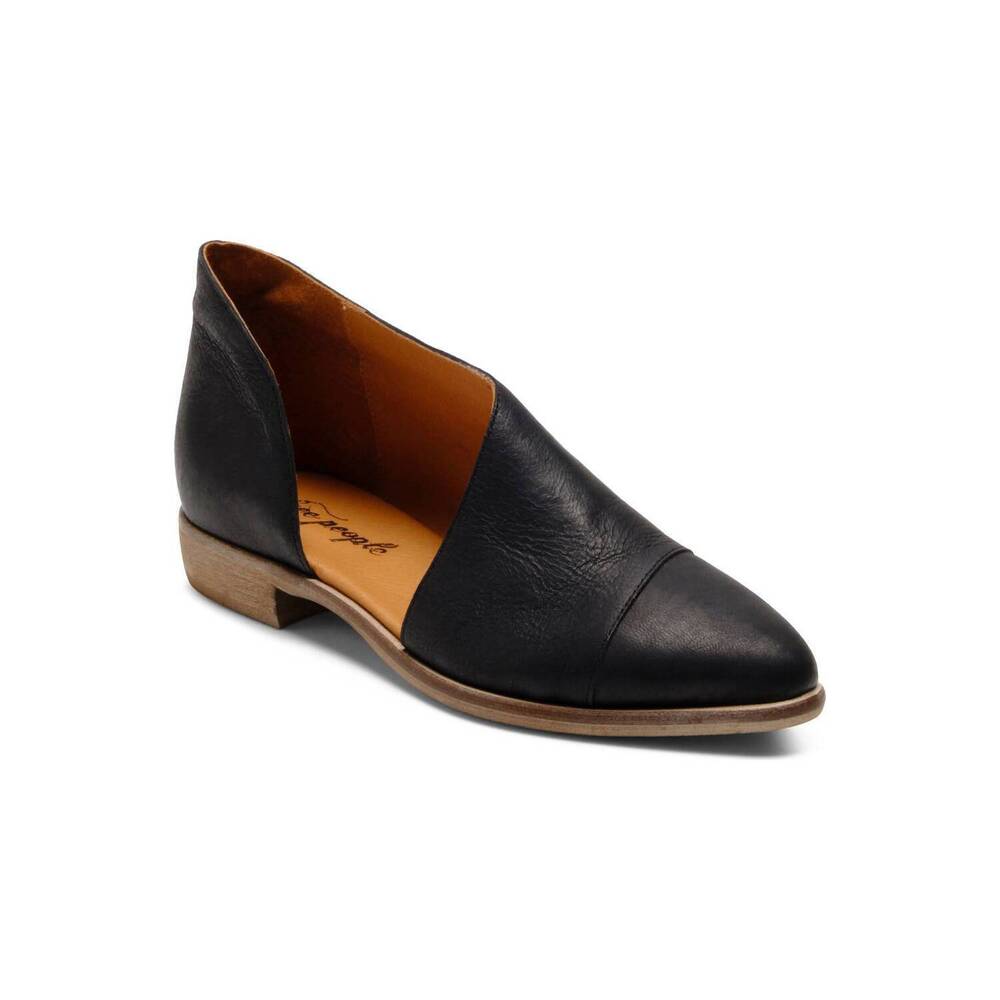NEW FREE PEOPLE women's royale flats in black
